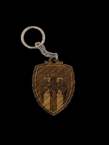 Wooden Crest Keyring